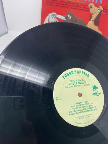 POUND PUPPIES Sing and Bark JINGLE BELLS LP Record SB18 Child World Records - Photo 11/20