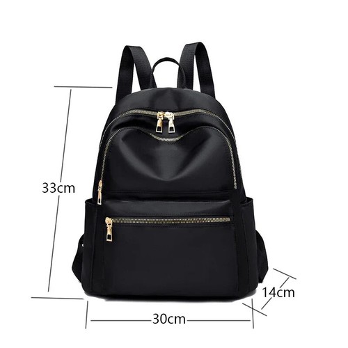 IELGY Oxford cloth backpack women fashion black all-match school bag - Picture 17 of 18