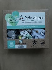 Pampers Pure Protection Hybrid Diapers Reusable Diaper Covers 3 pack NEW