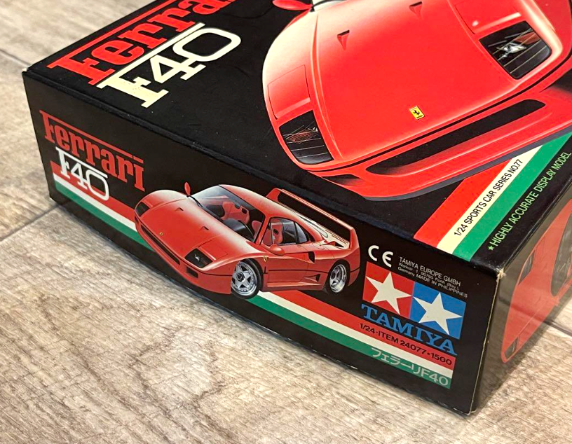TAMIYA フェラーリ F40 1/24 No.77 Tamiya Sports Car Series No.77 Display Model 1/24 Ferrari