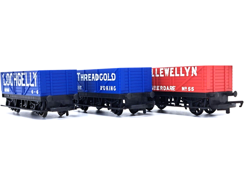 Hornby OO Gauge - LWB Open Wagons x 3 - Foto 10 di 11