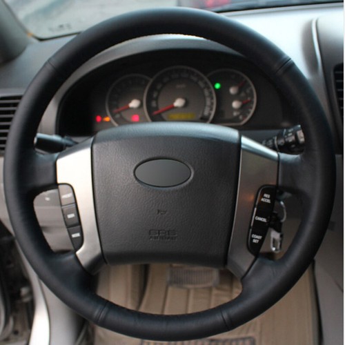 DIY Top Leather Steering Wheel Hand-stitch on Wrap Cover For Kia Sorento 2004-08 - Picture 2 of 11