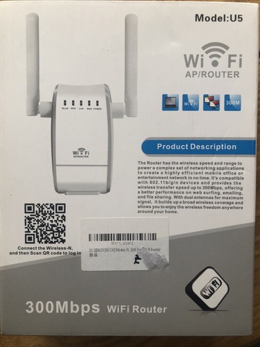 WI-FI AP/ROUTER 300MBPS AP-MODE, REPEATER-MODE, ROUTE-MODE IMPROVES WIRELESS COV