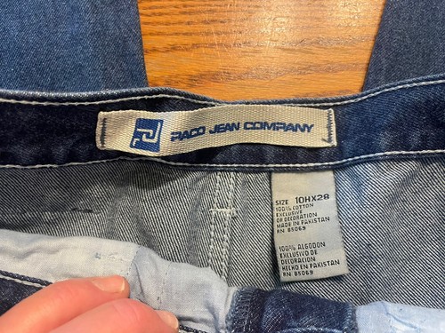 Vintage 90s PACO Jeans Size 10H Boys Husky Skate Hip Hop Y2k Jeans - Picture 7 of 10