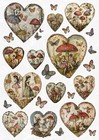 Reispapier-Motiv Strohseide-Decoupage-Vintage-Herz-Fee-200332