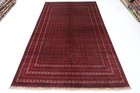7 x 10 ft Oriental Bokhara Red Area Rug Afghan Hand Knotted Veg dye Wool Rug