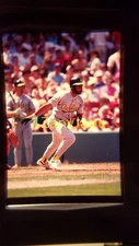 2217 vintage 35MM SLIDE photo OAKLAND ATHLETICS PLAYER AT BAT EEEEE