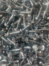 1000 Count - #10 x 3/4 Self-Drilling Screws Hex Washer Head #3 Point 6 Lbs