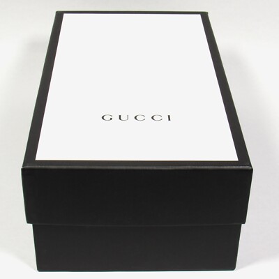 Gucci Gift Shoe Box Black Ivory 14 1/2 display picture 3
