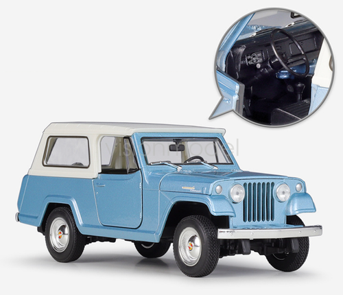 WELLY 1:24 1967 Jeepster Commando Station Wagon Model Diecast Metal Car - Picture 3 of 14