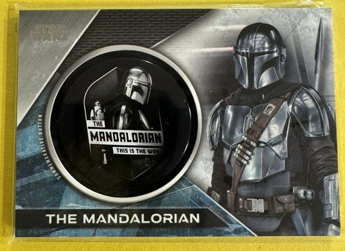 Star Wars Mandalorian Season 2, The Mandalorian Commemorative Button Card MC-MTW - Picture 1 of 2