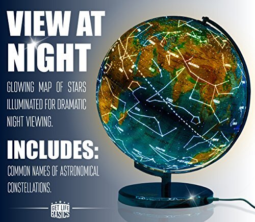 Interactive World Globe for Adults - Large 13 Inch Globe with Stand - Earth - Picture 4 of 7