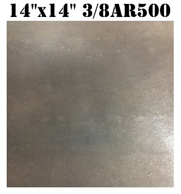 14in x 14in. - 3/8in thk. AR500 Steel Plate Shooting Targets 1 pc. Metal Target