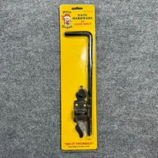 12" Cane Bolt Drop Rod Heavy Duty Gate Hardware Black Solid Steel Gate NIB