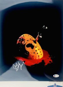 TED-WHITE-SIGNED-11x14-PHOTO-JASON-VOORHEES-FRIDAY-THE-13-BAS-COA-WA32635