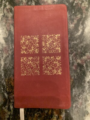 Vintage Michael Graves Leather Red Floral 1991 Calendar Pocket Planner book