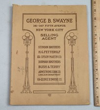 1920s George B. Swayne NYC Selling Agent Floor Coverings Color Catalog Rugs 