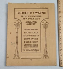1920s George B. Swayne NYC Selling Agent Floor Coverings Color Catalog Rugs 