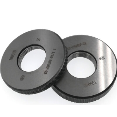 Thread Ring Gage 1'' 1/16-18 UNEF 2A Thread Ring Gauge GO NOGO