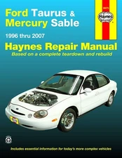 Haynes Repair Manual 36075 Ford Taurus & Mercury Sable 1996 Thru 2007