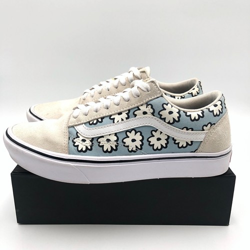 Vans ComfyCush Old Skool Skate Shoes Unisex 7.5M 9W Ivery Floral Lace Up 500383 - Picture 7 of 21