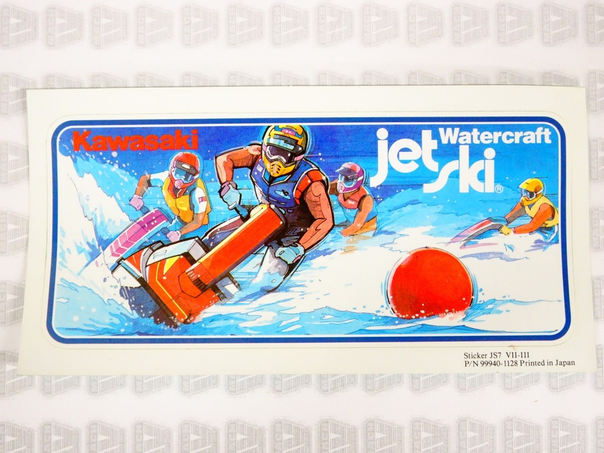 Vintage Kawasaki Watercraft Jet Ski Sticker JS 7 for sale online