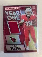 Trey Benson 2024 Panini Rookies & Stars Year One - Longevity #/399 Relic,RC,SN