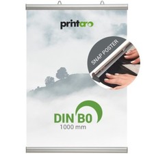 Poster Snap Halter Klemmleisten Set DIN B0 /1000 mm / Posterschiene Klemmschiene