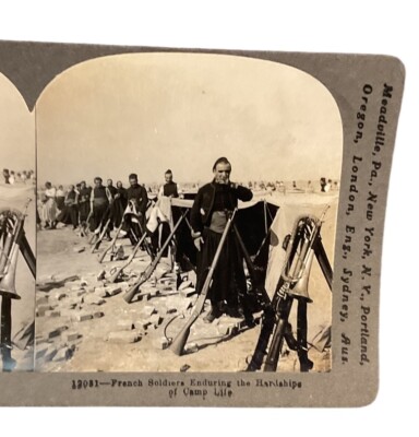 WWI French Soldiers Enduring the Hardships of Camp Life