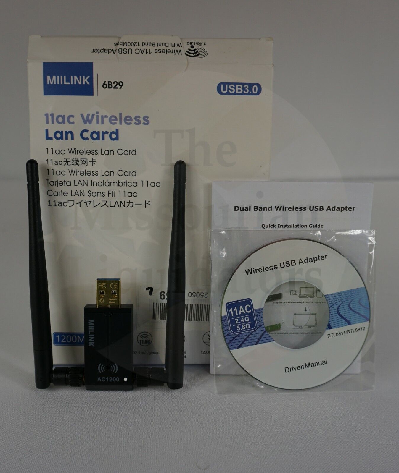 MiiLink Wireless USB 3.0 WiFi Adapter for PC 1200Mbps Dual Band 2.4GHz/5GHz