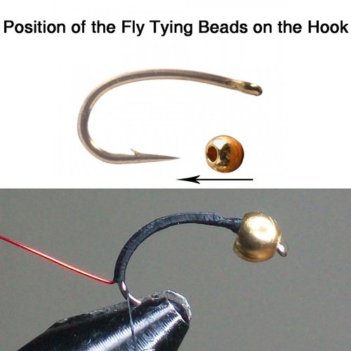 Cuentas unificadoras de mosca cuentas de tungsteno mosca pesca cabeza de ninfa cuentas 25 piezas/lote - Imagen 6 de 23