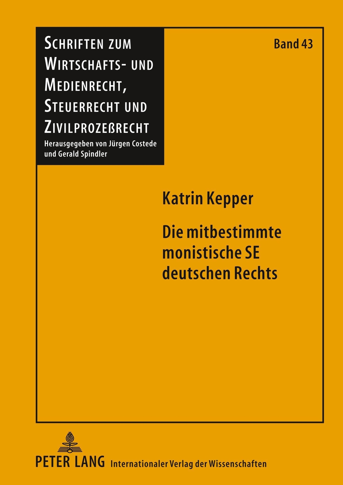 Thumbnail - Katrin Kepper | Die Mitbestimmte Monistische Se Deutschen Rechts |