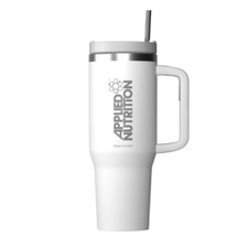 Applied Nutrition Cooler Cup 1200 ml White | Insulated Tumbler with Straw Lid