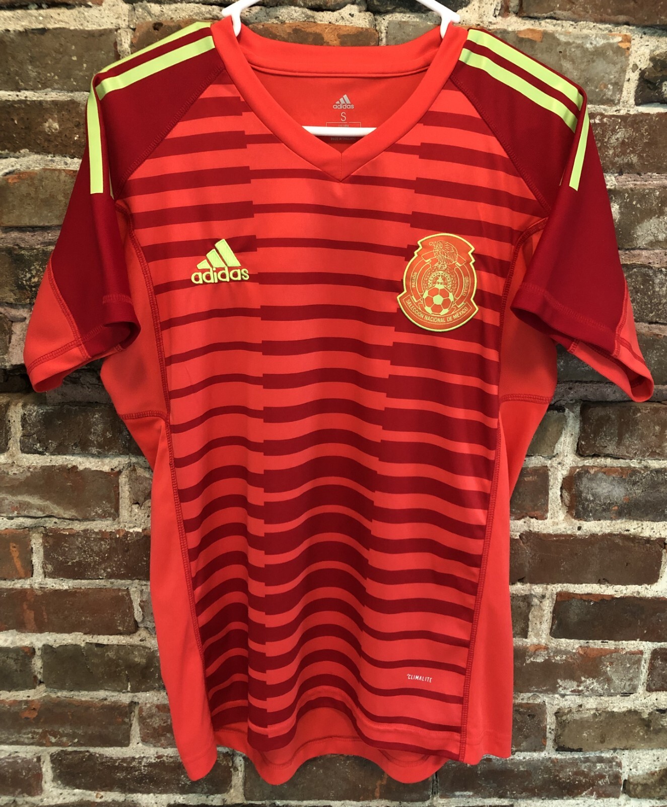 Adidas Climalite Mexican National Team Soy Mexico Mendez Futbol Jersey Mens Sm.