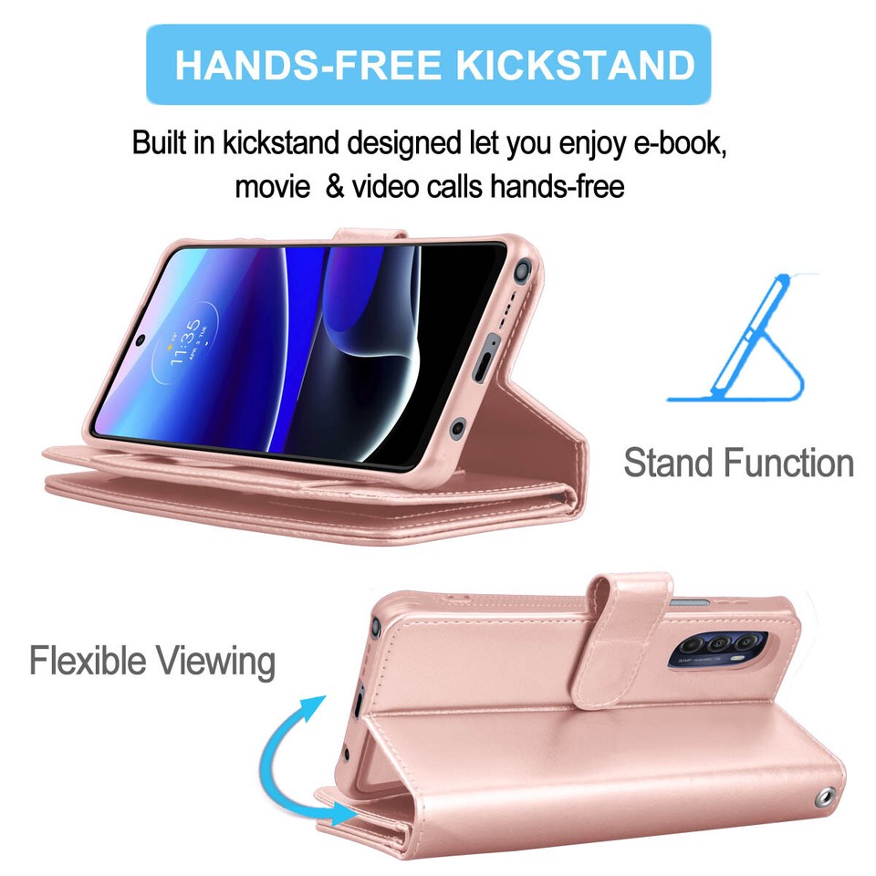 Coque Porte-cartes En Cuir Pour Motorola Moto G Stylus / G Play / G Power 5G (2024)