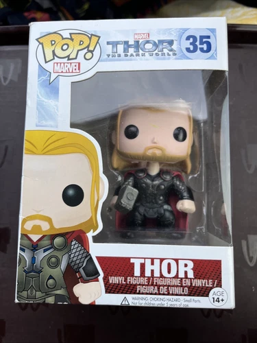 Figura Vinilo Funko Pop Marvel Thor - El Mundo Oscuro # 35