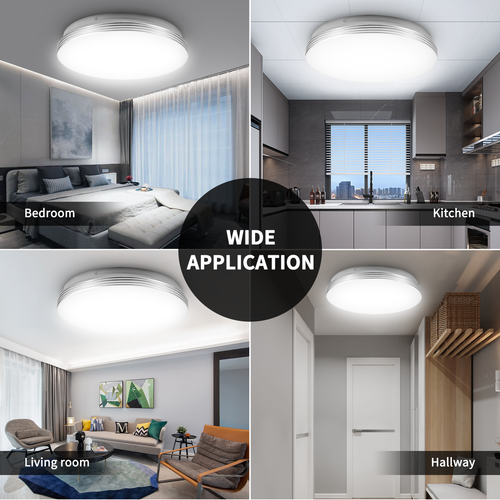 48W LED Panel Ceiling Light Ultra Thin Home Fixture Bedroom Kitchen 6600K Lamp - Picture 10 of 10