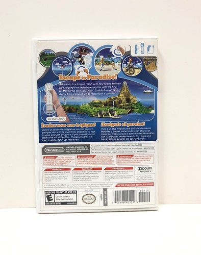 Wii Sports Resort (Nintendo Wii, 2009) CIB Complete w/ Case, Manual & inserts - Picture 3 of 3