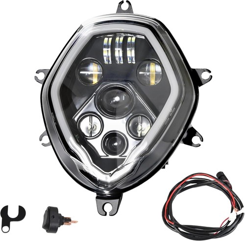LED Headlight w/ Yellow Fog Light For Suzuki V-strom 650 1000 DL650 DL1000 17-20 - Picture 2 of 9