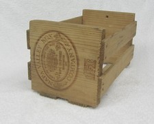 Napa Valley CD DVD Discs Natural Wood Storage Case Rack Crate Holder