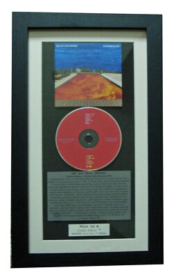 RED HOT CHILI PEPPERS Californication CLASSIC CD FRAMED DISPLAY+FAST GLOBAL SHIP