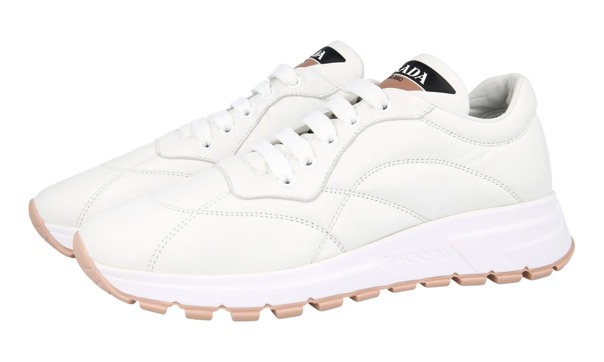 PRADA Leder Prax01 Sneaker - 1E245L - Weiss - NEU