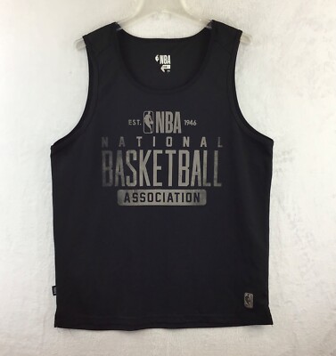 Nba Haut Basketball Homme NBA Est 1946 LOGO Black Sleeveless