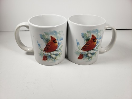 Juego de 2 tazas de té de café Cardinal Virginia Bird 10 ozs - Imagen 5 de 5