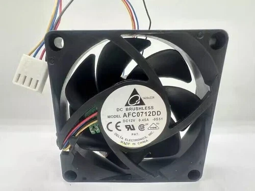 1pcs Delta AFC0712DD 7020 DC12V 0.45A 7CM 4-Wire PWM Dual Ball CPU Cooling Fan