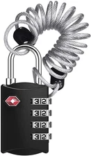 Candado Para Equipaje Aprobado Por La TSA Combinacion 4 Dígitos Cable Flexible