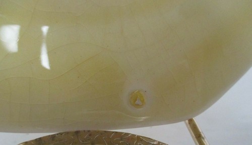VTG Antique Ivory from Salem 1927 Yellow Bread Plate Floral Bird of Paradise - Picture 3 of 12