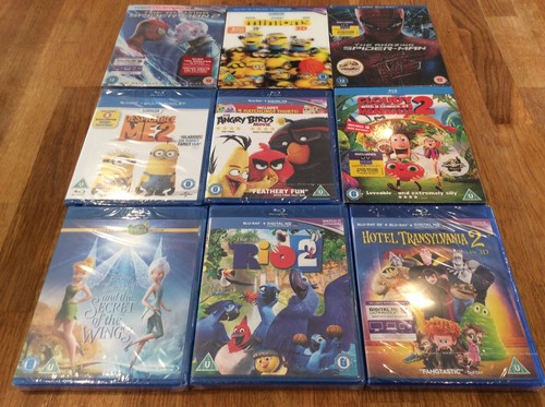 9 Sealed Family Blu Rays Minions Spiderman Angry Birds Rio 2 Despicable Me Ebay 9 Sealed Family Blu Rays Minions Spiderman Angry Birds Rio 2 Despicable Me Ebay