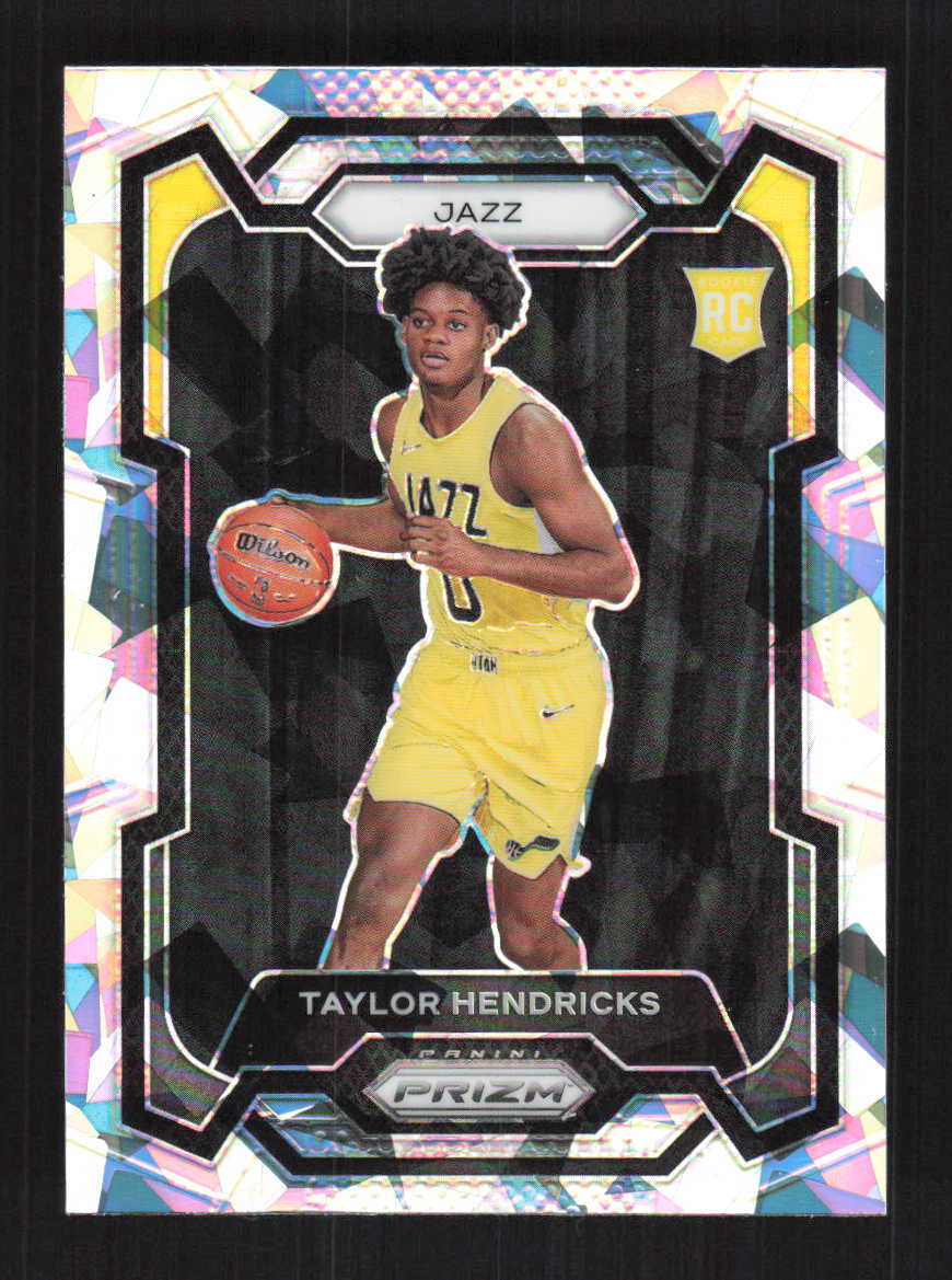 Taylor Hendricks 2023-24 Panini Prizm Prizms Ice Utah Jazz Rookie #161
