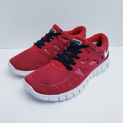 Nike Free Run Women Athletic Training Shoes Red/Black